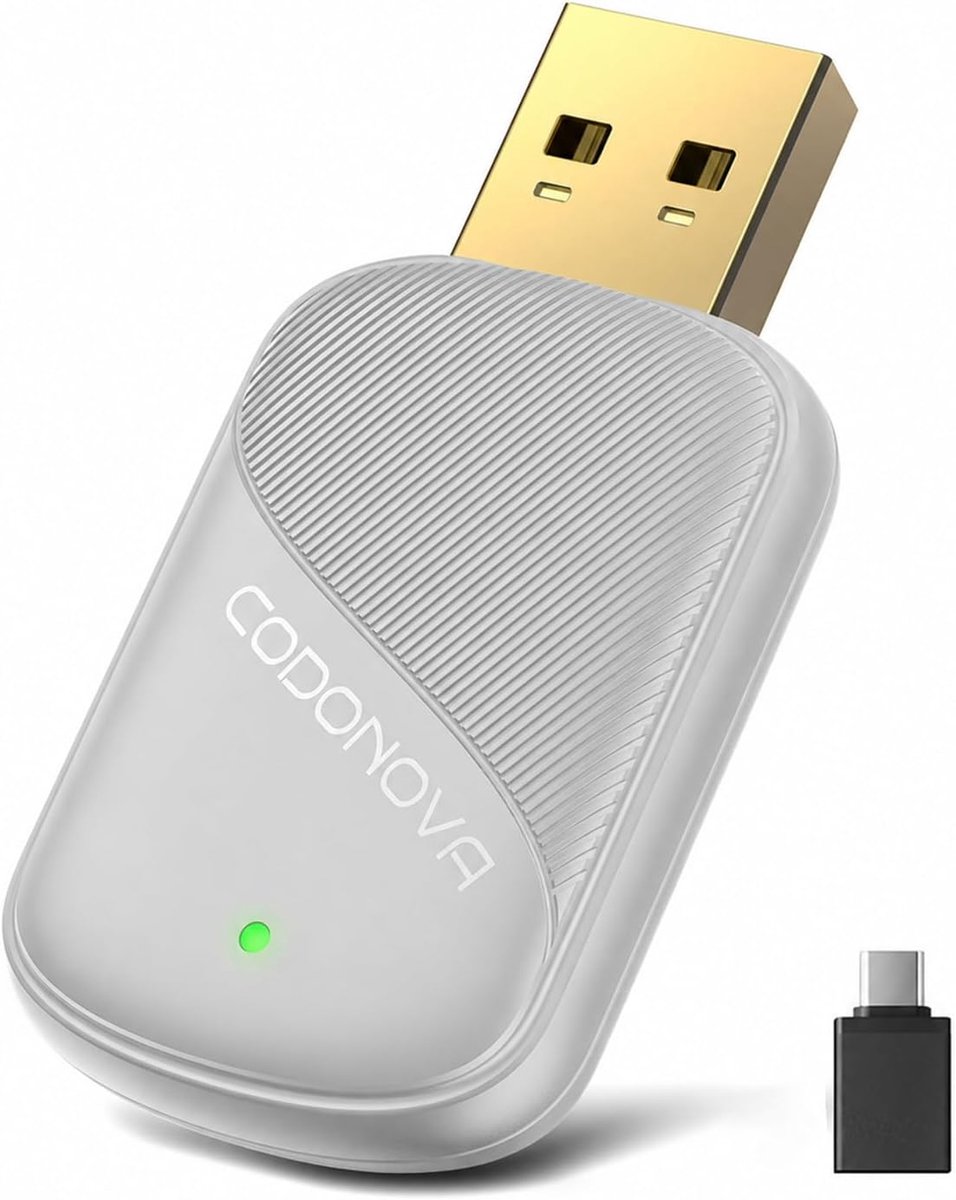 Mini CarPlay draadloze adapter voor Apple CarPlay, metalen USB-A/C, 5 GHz WLAN, compatibel met iPhone (iOS 10+) - ShopVlot