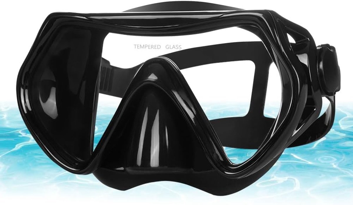 Thijox - Snorkelmasker en Duikmasker van Gehard Glas voor Heren en Dames, Condens- en Lekvrij, 180° Panoramisch Zicht, Neusbescherming voor Snorkelen,