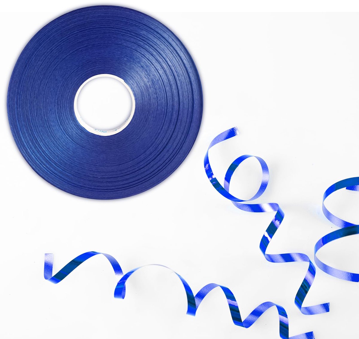 50m glanzend blauw krullint voor ballonnen - laser krullint voor cadeauverpakking, kunst, knutselen, bruiloft - ShopVlot