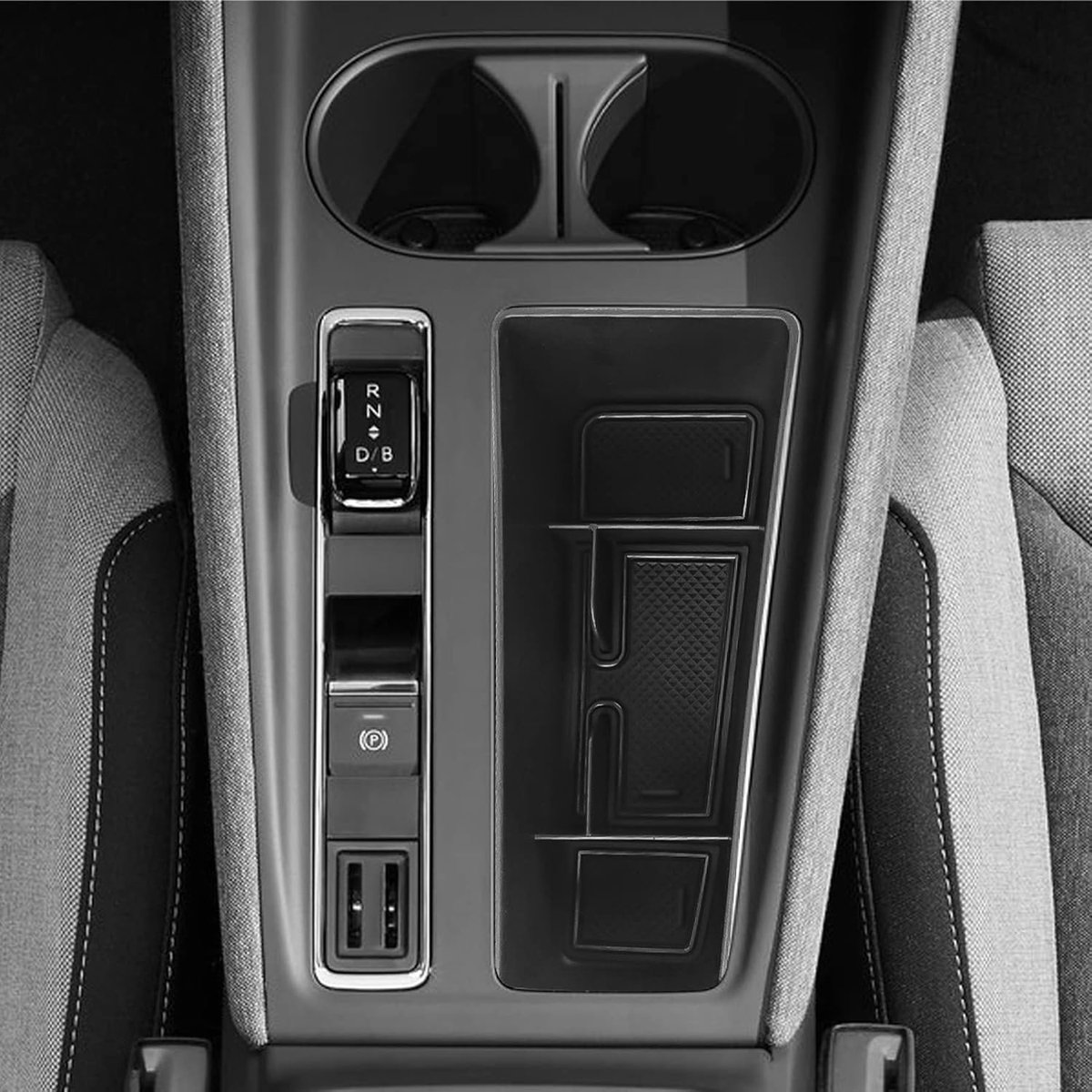 YEE PIN Compatible with Skoda Enyaq iV 2021 2022 2023 2024 Storage Box Center Console Organizer Tray for Enyaq iV - ShopVlot