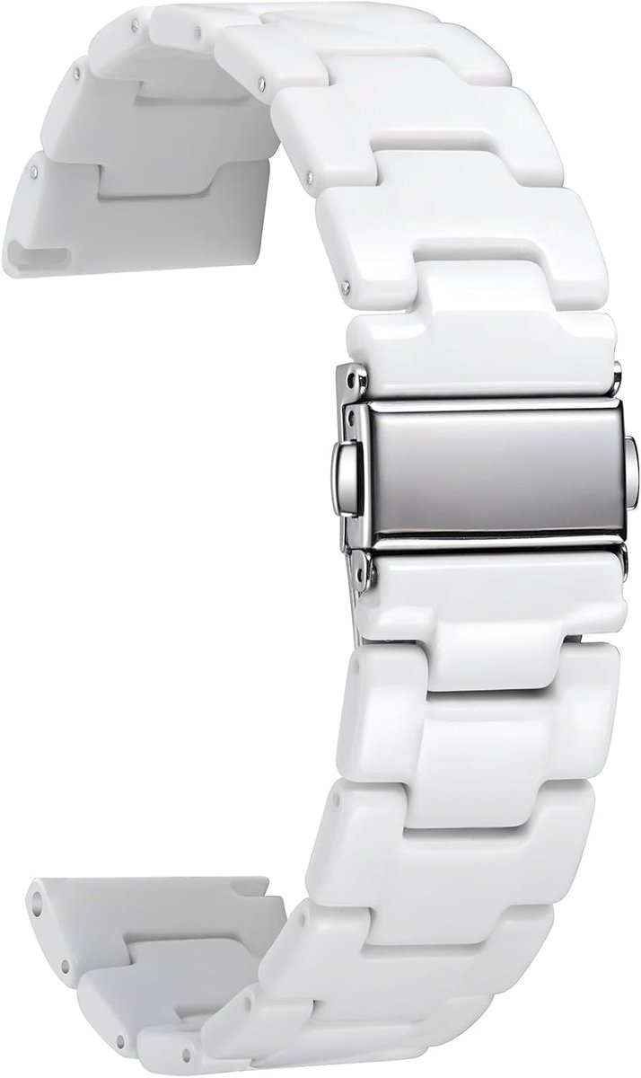 BINLUN Resin Watch Strap for Women Men 12mm 14mm 16mm 18mm 20mm 22mm Replacement Strap Folding Closure with Quick - ShopVlot