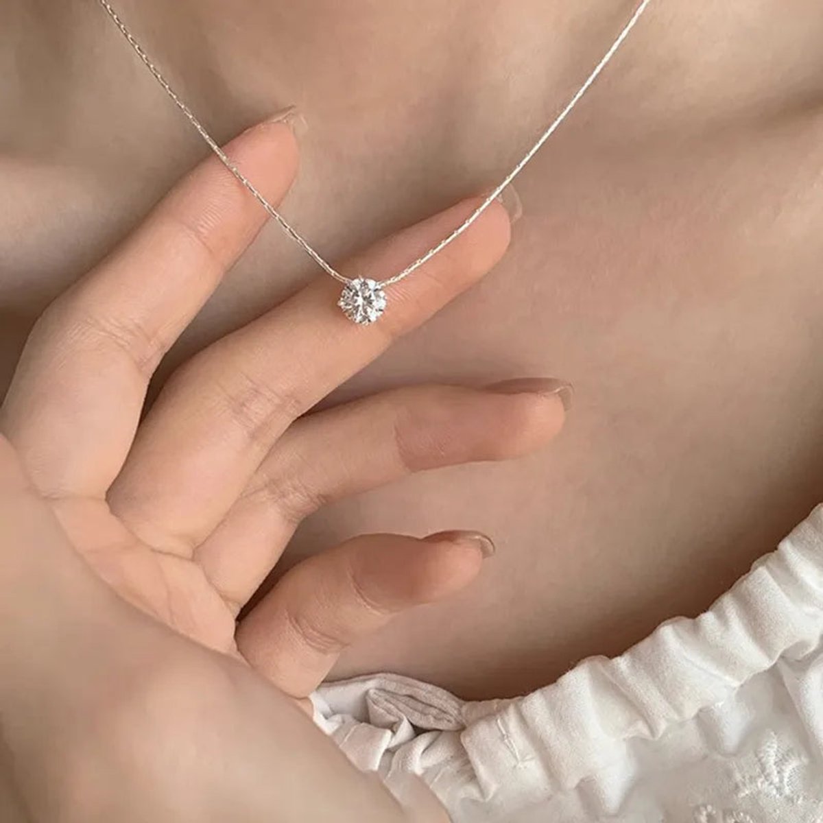 Aurelia - Ketting met Zirkoon - Stainless Steel - -