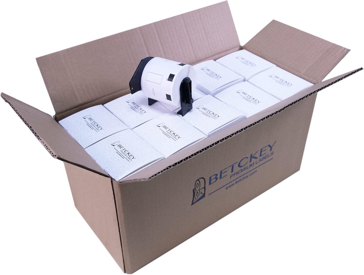 BETCKEY - 20 Rolls DK-11209 Labels Compatible with Brother, 62mm x 29mm, 16000 Labels, small address/barcode labels - ShopVlot