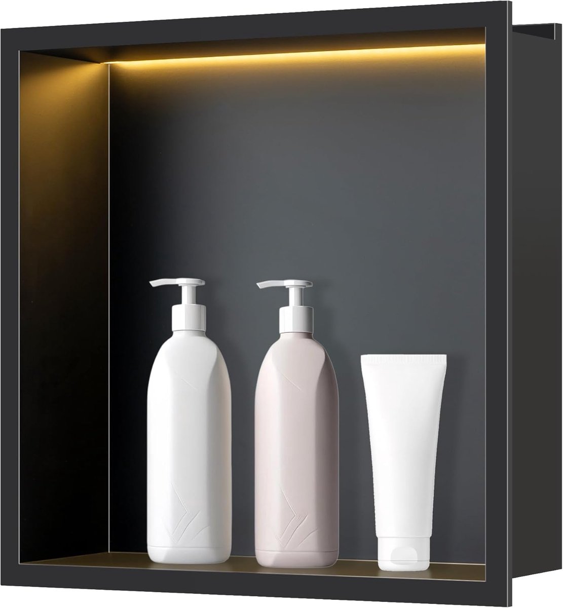 FTL Wall niche shower stainless steel with LED 30 x 30 x 10 cm - ShopVlot