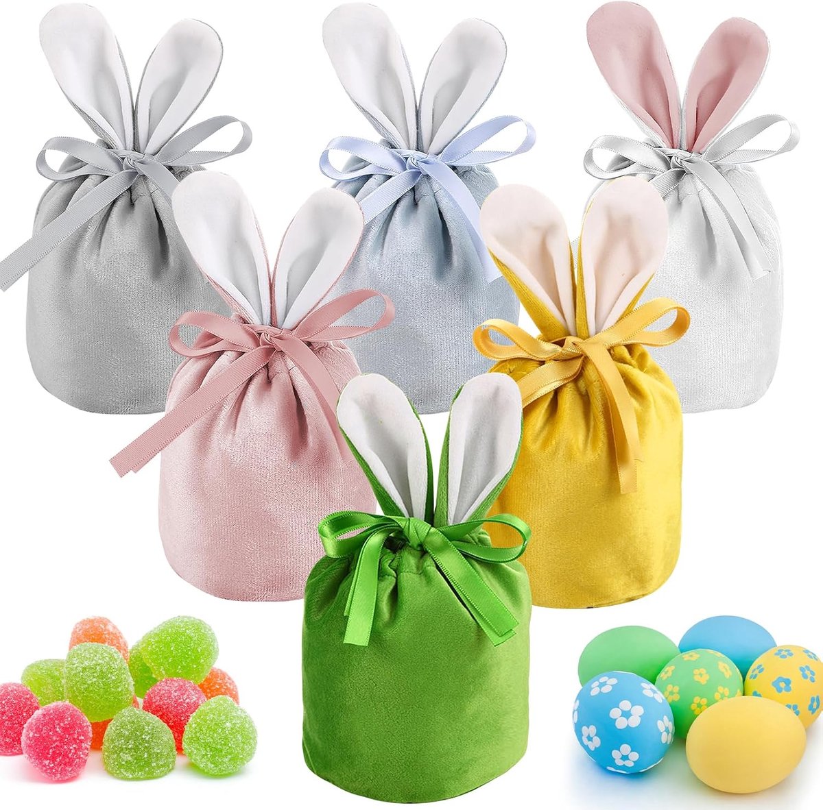Hyran Paaszakjes om te vullen, cadeauzakjes voor Pasen, paaszakjes met oren - ShopVlot
