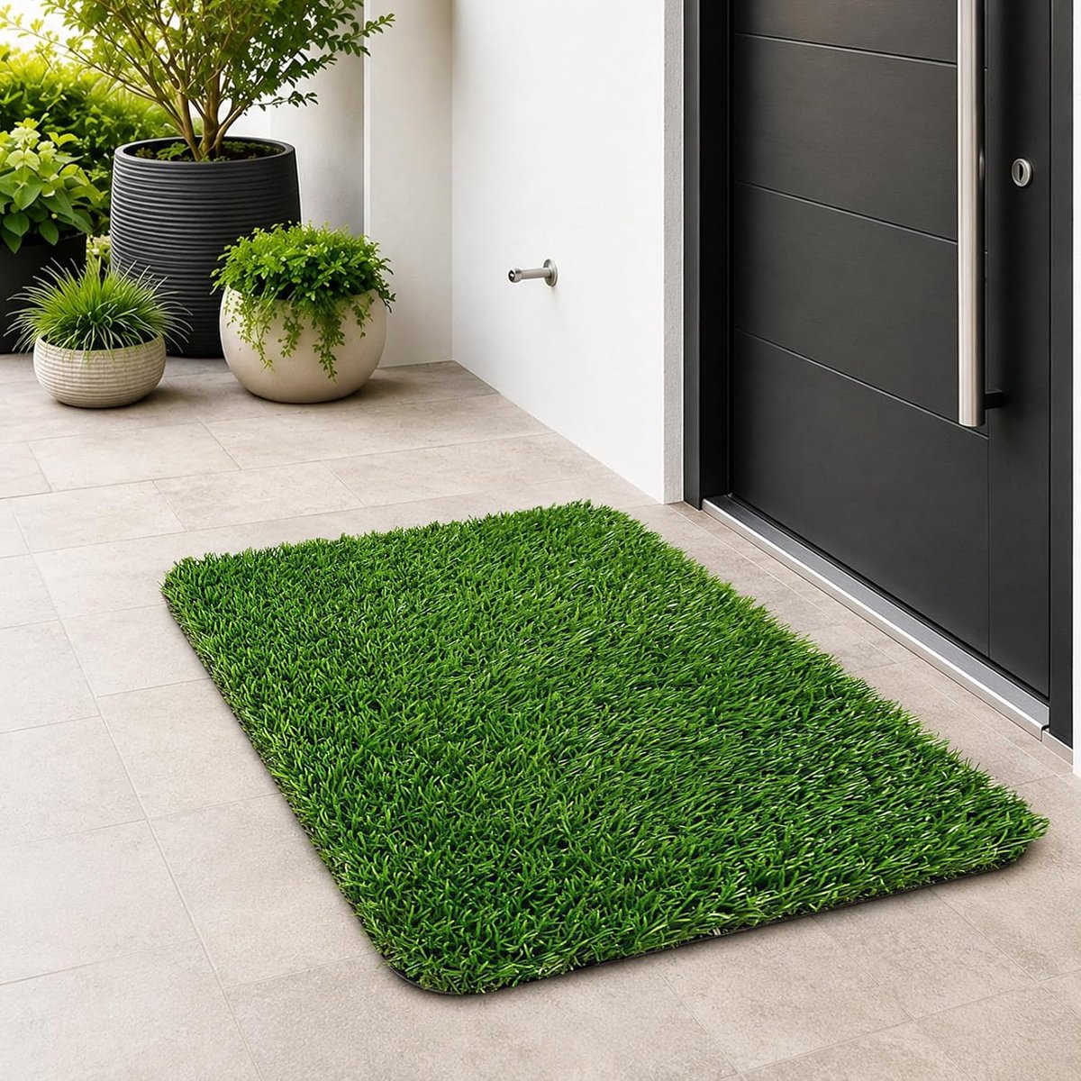 Kunstgras vloermatten, tuinvloermat, outdoor tapijt, 50 x 80 cm - ShopVlot