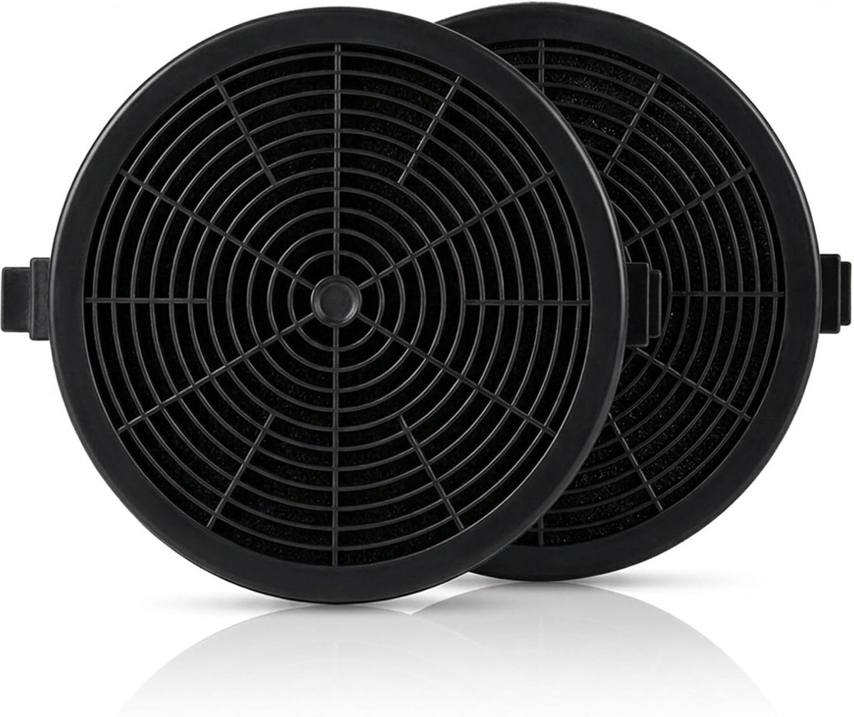 2 stuks actieve koolfilter, actieve koolfilter voor afzuigkappen, actieve koolfilter, afzuigkapfilter, compatibel met - ShopVlot