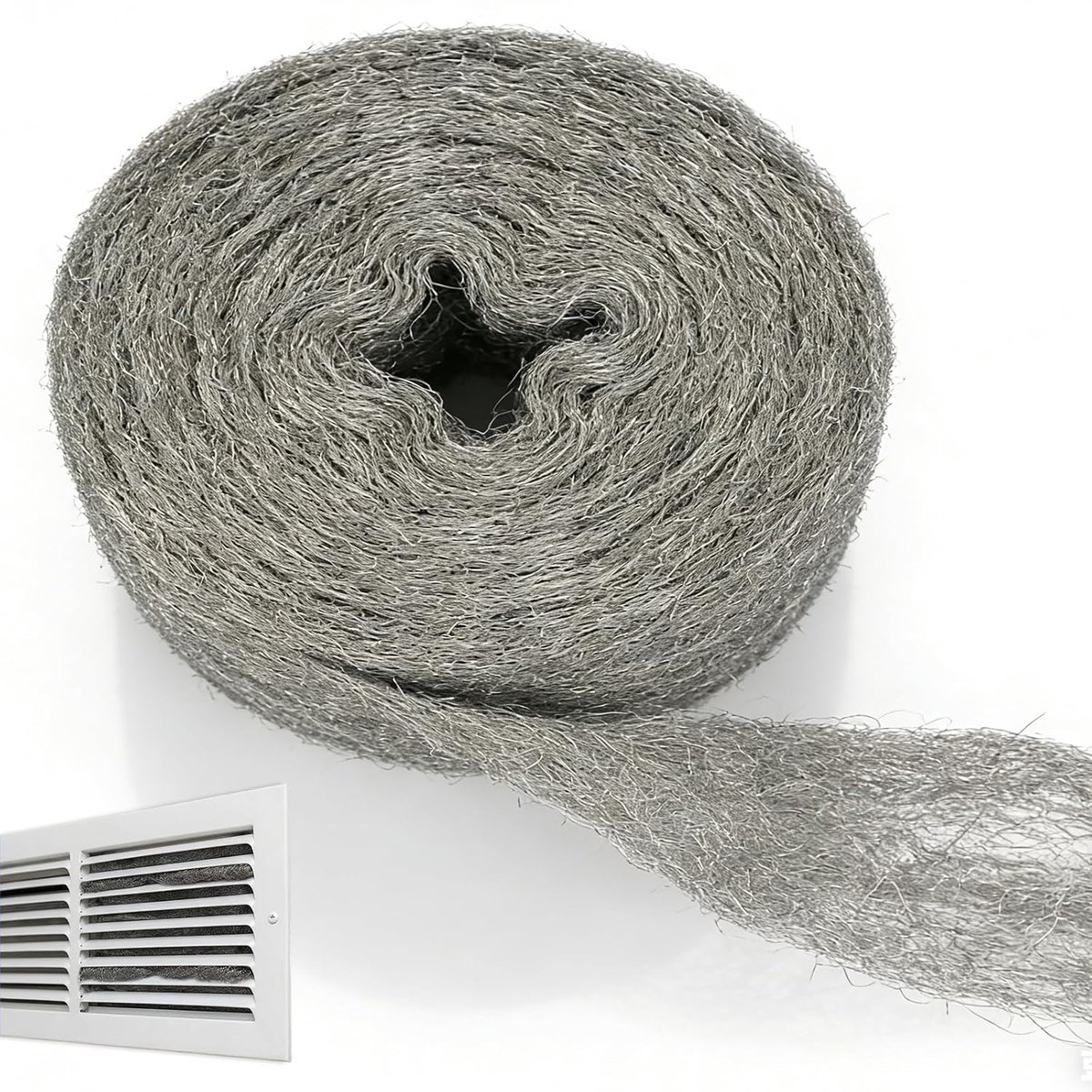 Acero 0000, 20 m Acero for protection against ratones, Relleno de Agujeros and paredes, ideal for Limpieza and Madera - ShopVlot