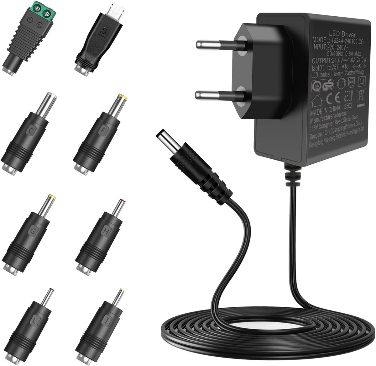24V 1A Power Supply 124W AC 220V-240V to DC 24V Transformer LED Driver Adapter for LED Strips CCTV Camera, Router, 8 - ShopVlot