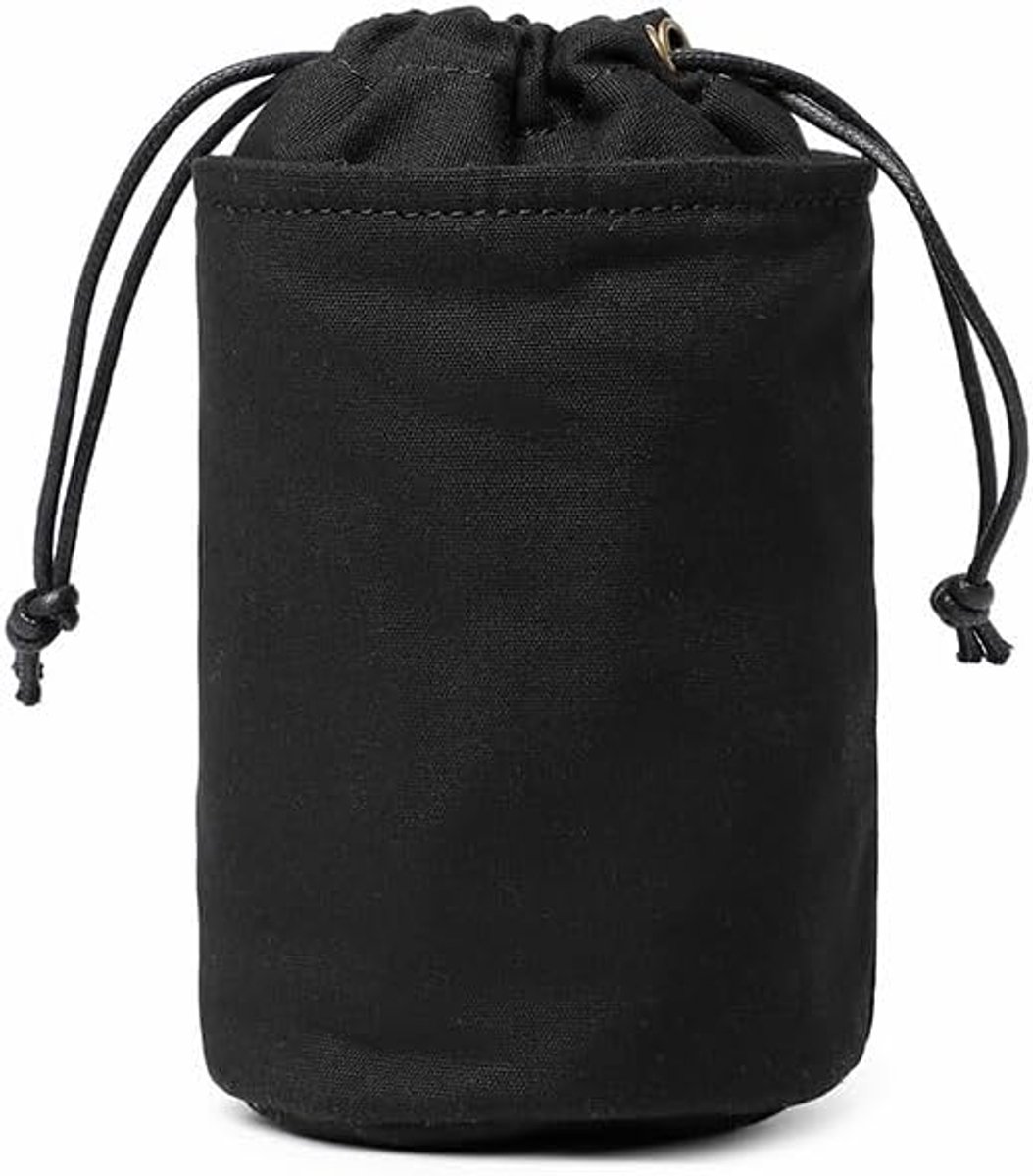 Drawstring Cosmetic Bag Canvas Multi-Purpose Makeup Organizer Toiletries (Black) - ShopVlot