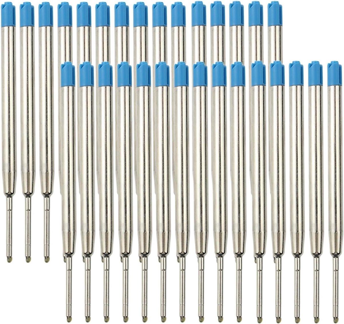 30 ballpoint pen refills 10cm blue space refills spare refills - ShopVlot