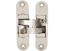 DEWIN Zinc Alloy Hinge Adjustable Hidden Cross Hinge Low Noise Furniture Accessories Wear Resistance (23mm x 95mm) - ShopVlot