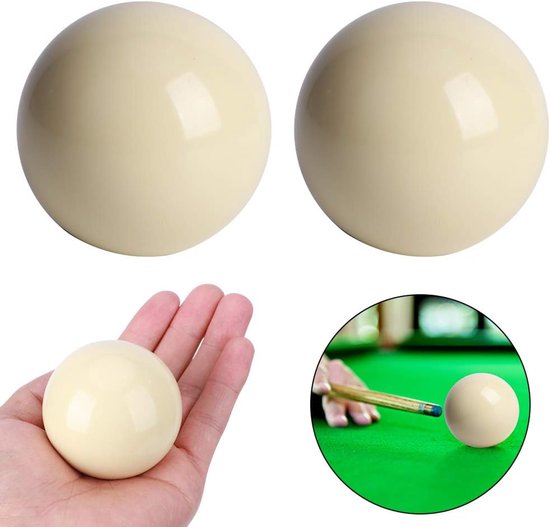 DEWIN Cue Ball,White Billiard Ball Billiard Training Ball Cue Ball Snooker Pool Table Training Spot Cue Ball Standard - ShopVlot — afbeelding 2