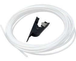 5M PTFE Hose with Cutter, Transparent 2.5mm ID x 4mm OD Heat Resistant for 1.75mm Filament, for Bambu Lab A1/A1 - ShopVlot