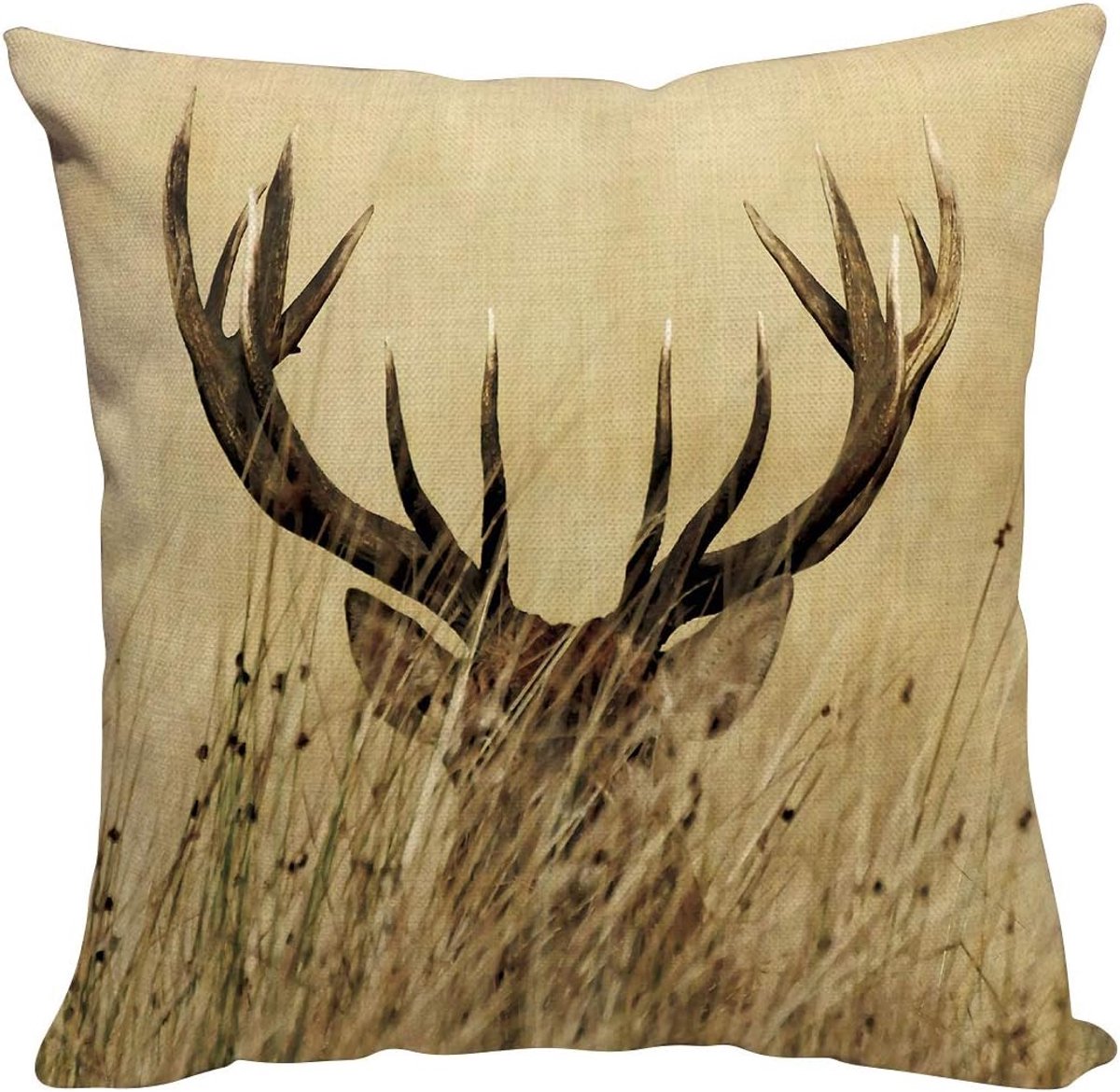 Pillowcase Sofa Decorative Pillowcase Car Decorative Pillowcases Pillowcase Elch Hides Yourself in Grass REH - ShopVlot