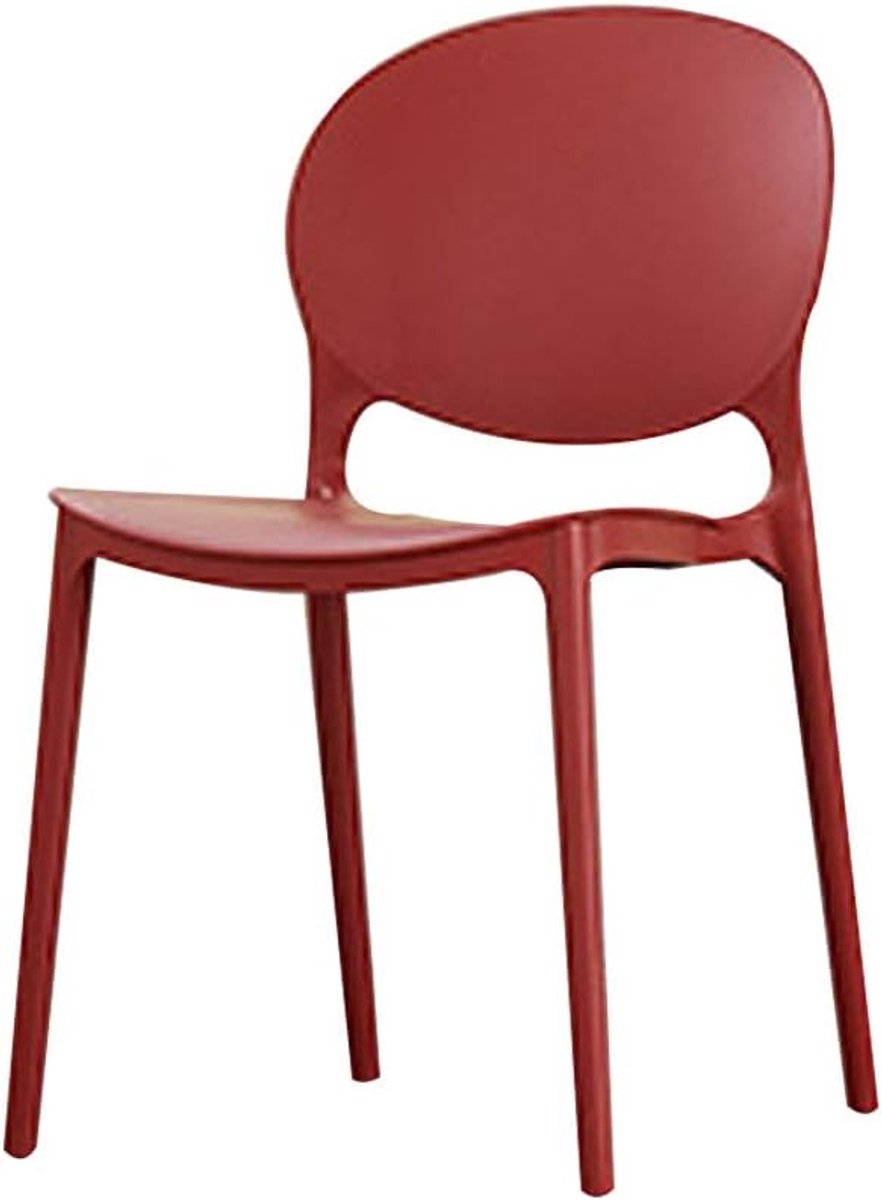Modern minimalist chair Scandinavian household plastic dining chair office chair net red backrest stool lounge chair - ShopVlot