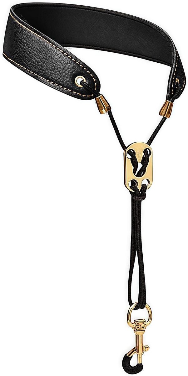 Musiin Saxophone Neckstrap Professional Saxophone Strap Leather Padded Soft Neckband for Baritone, Alto, Tenor - ShopVlot