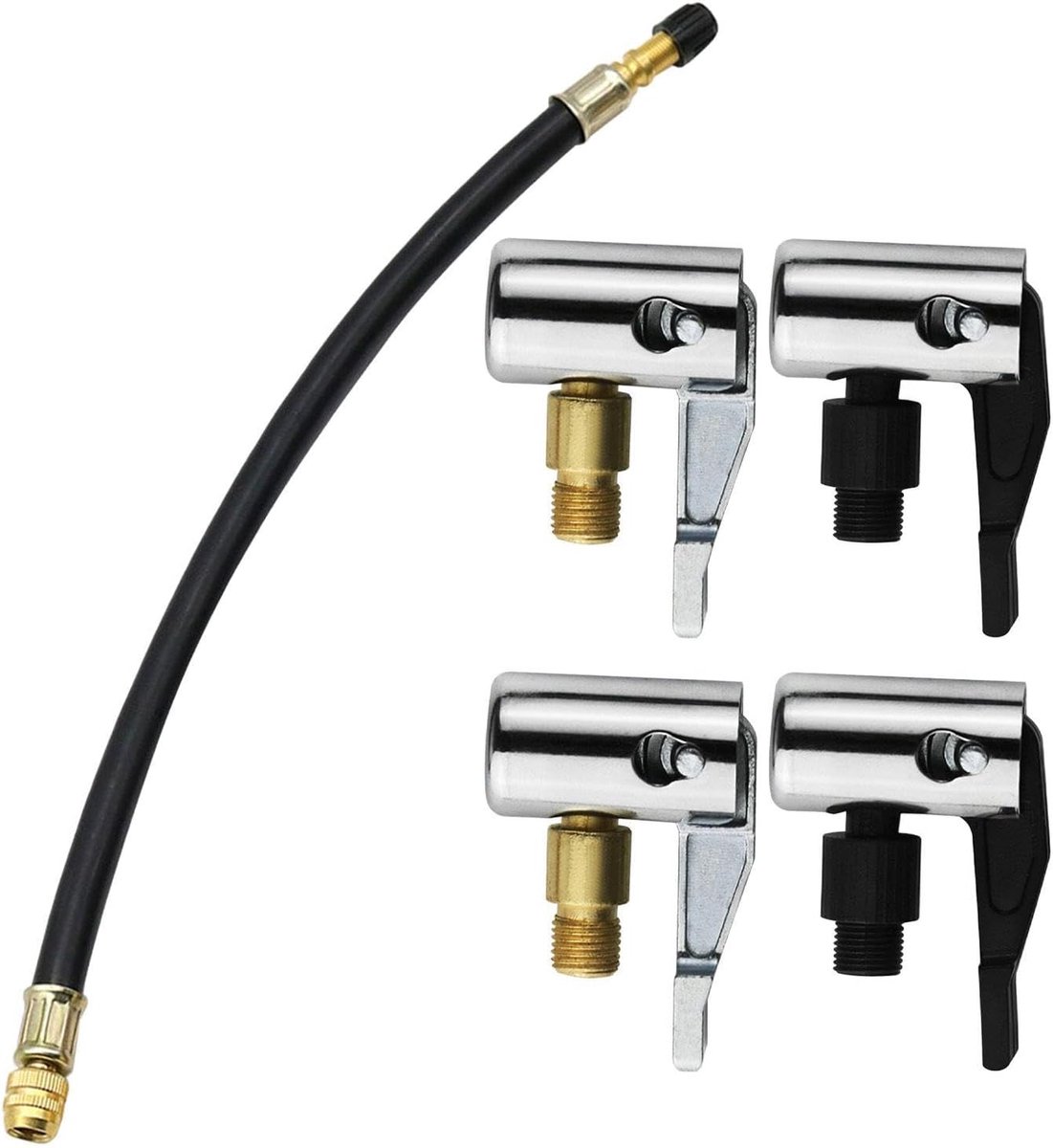 1 Stuk Rubberen Ventielverlengbuis, 4 Stuks Handventielen Met Schroefdraad, Ventieladapter, Decoratie Voor Het - ShopVlot