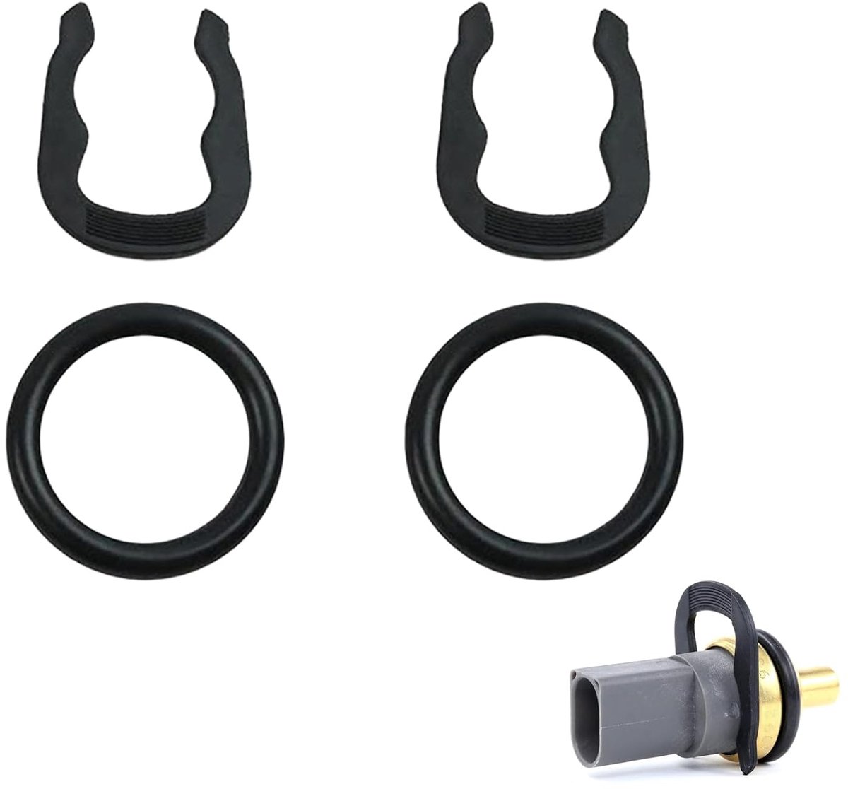 U-clips voor temperatuursensor - kunststof - 4 stuks - geschikt voor Audi VW Skoda - ShopVlot
