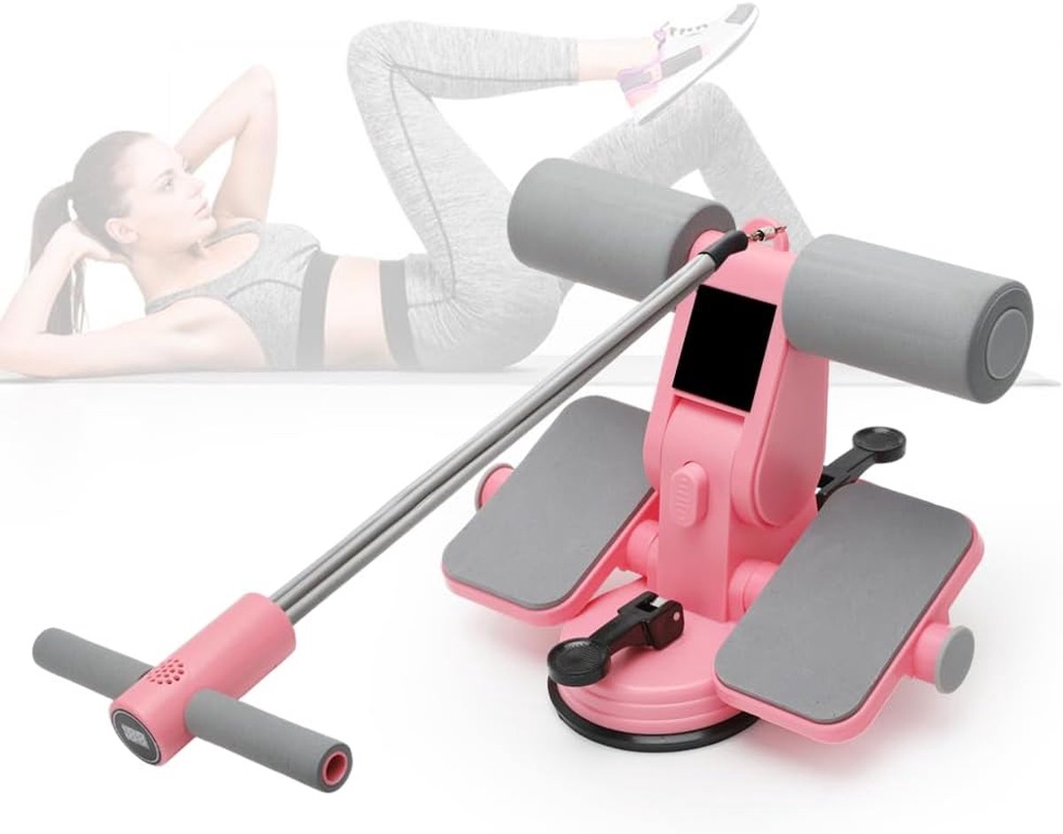 Sit-up bar met dubbele zuignap - multifunctioneel trainingsapparaat - stabiele grip - ideaal voor thuis - ShopVlot