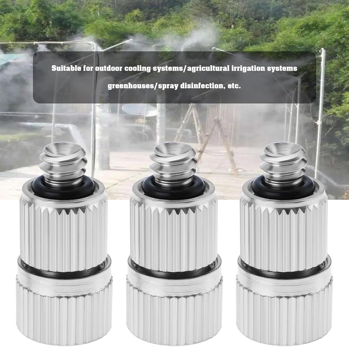 Spray nozzle 0.3mm - 30 stuks - zilver - ideaal voor irrigatie en verkoeling - ShopVlot