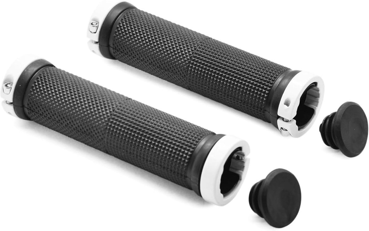 Fiets Handvatten 22mm - Wit - Non-slip Grips - Comfortabel en duurzaam voor lange ritten - ShopVlot