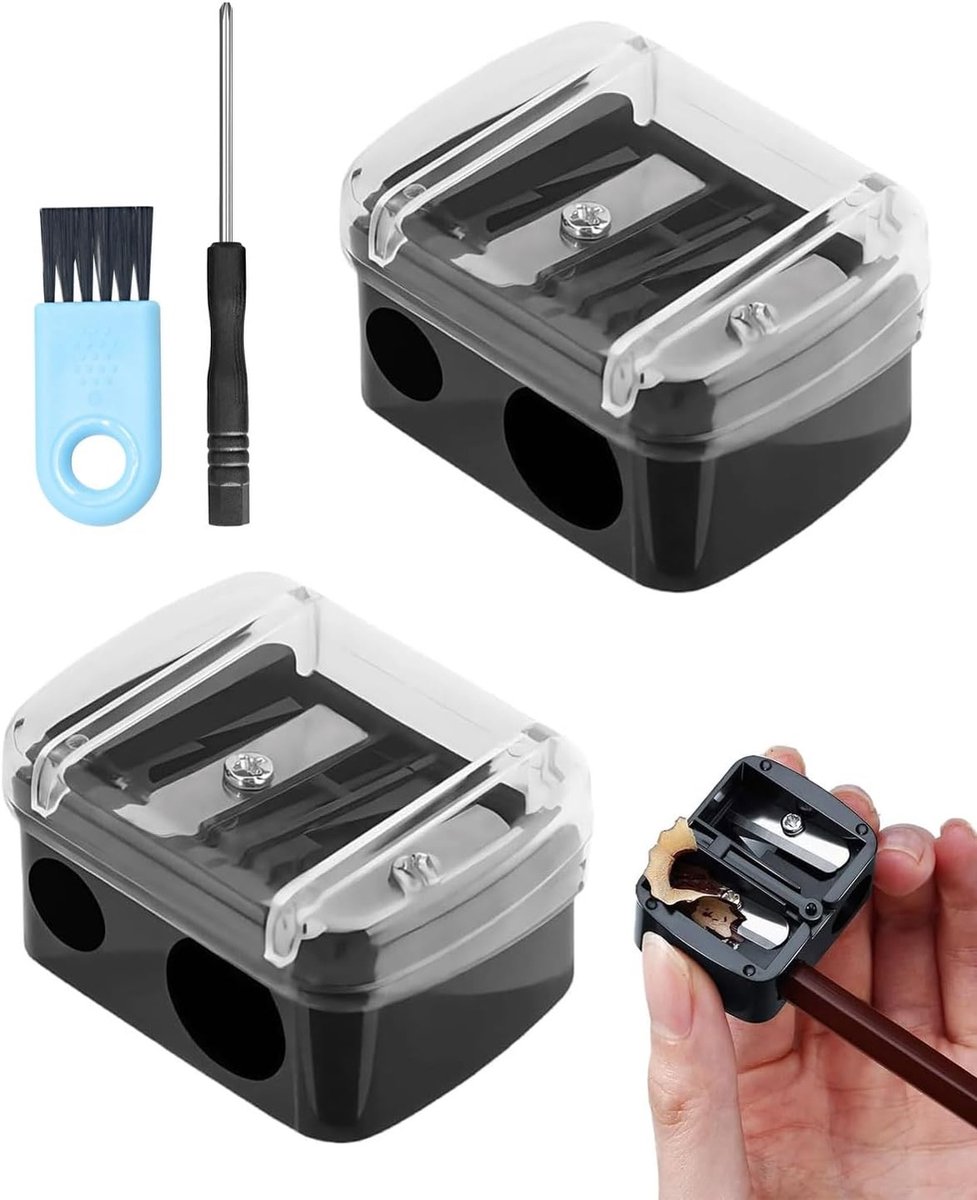 Cosmetische Puntenslijper - Transparant - Compact - Voor Make-up en Reisgebruik