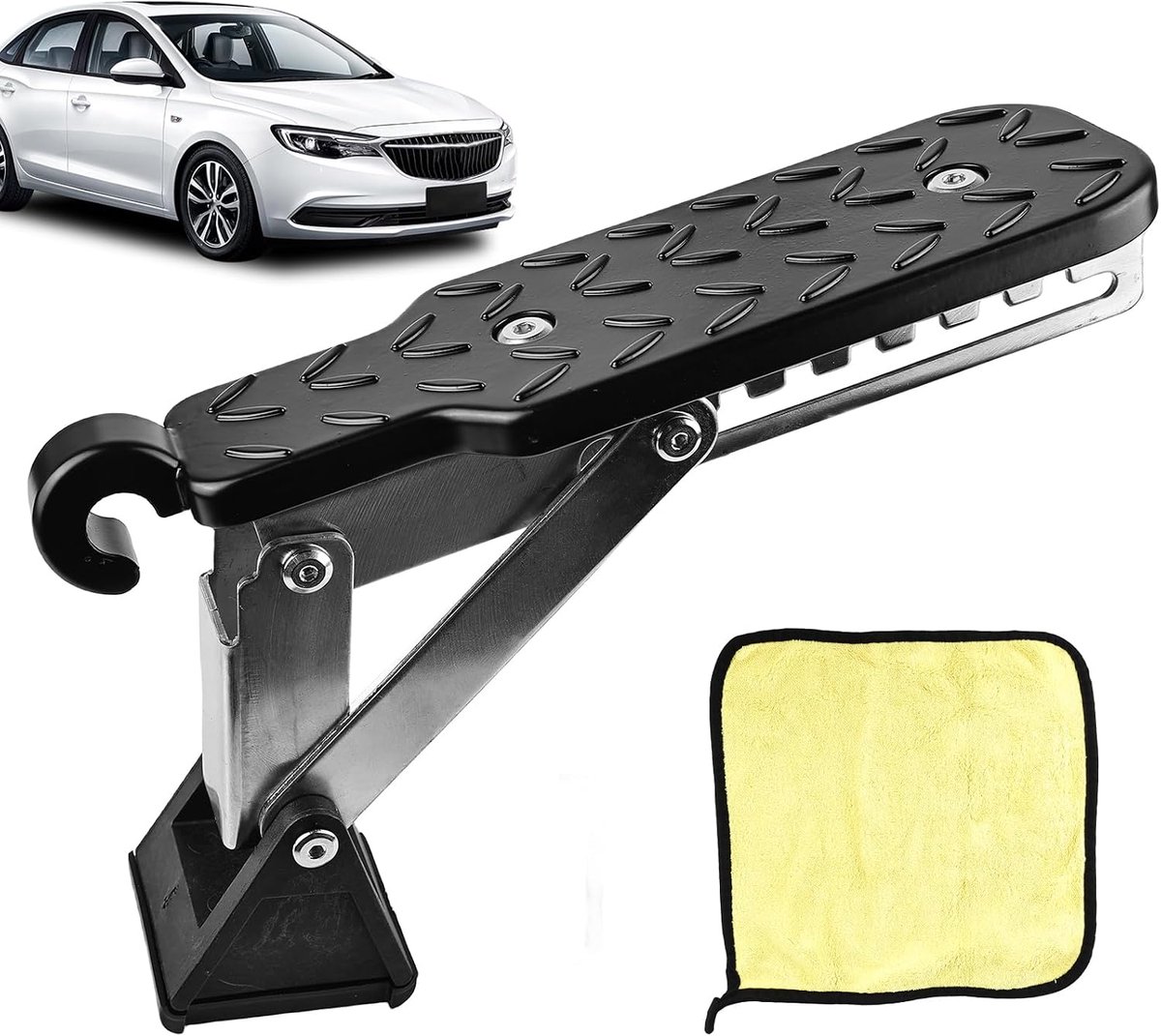 Auto Pedal Deur Stap - Vouwbaar - U-haak - Eenvoudige dakhulp voor auto’s - ShopVlot
