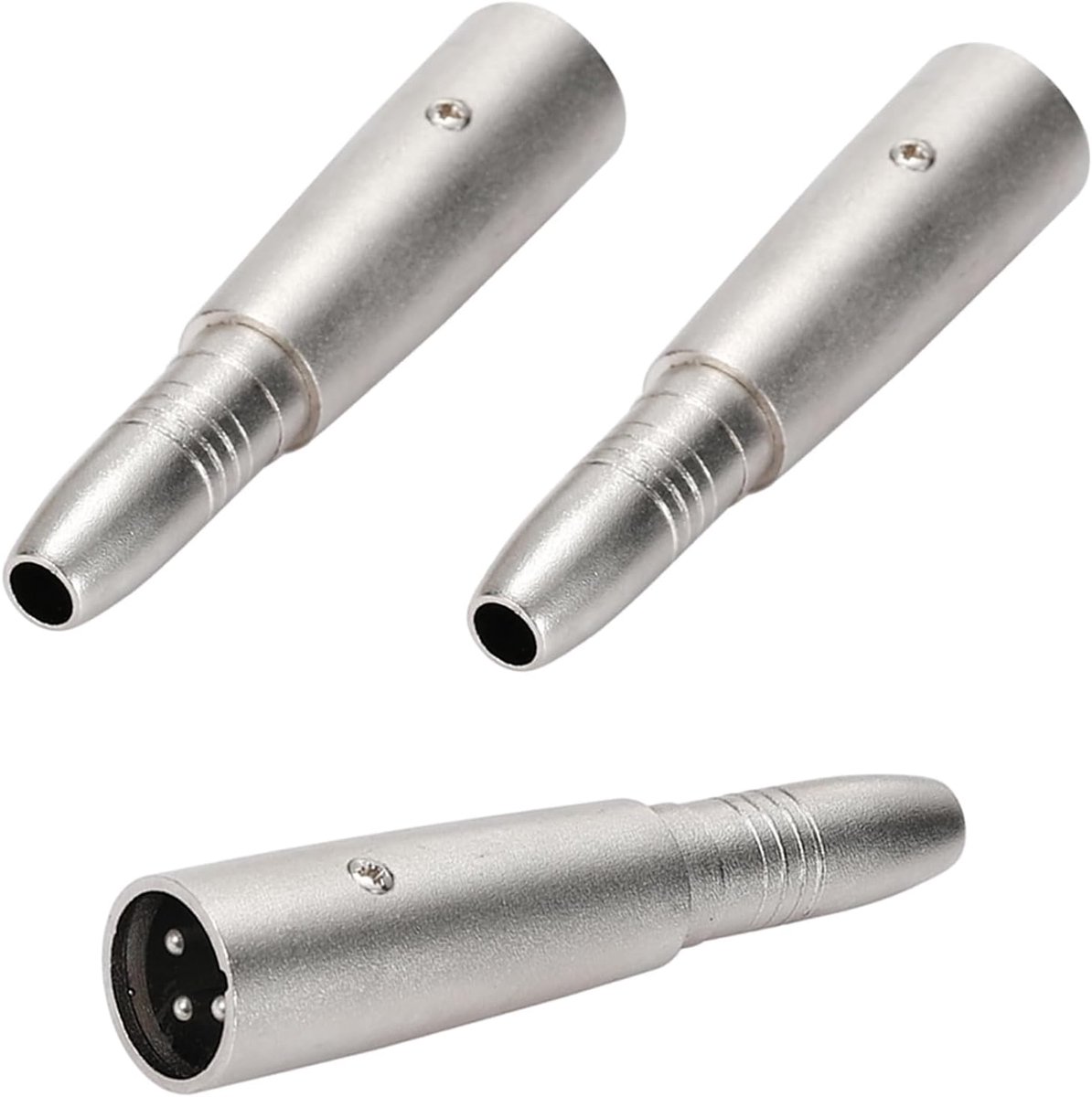 XLR male naar 1/4 inch female adapter - 3 polige XLR plug - duurzame zinklegering - helder geluid - ShopVlot