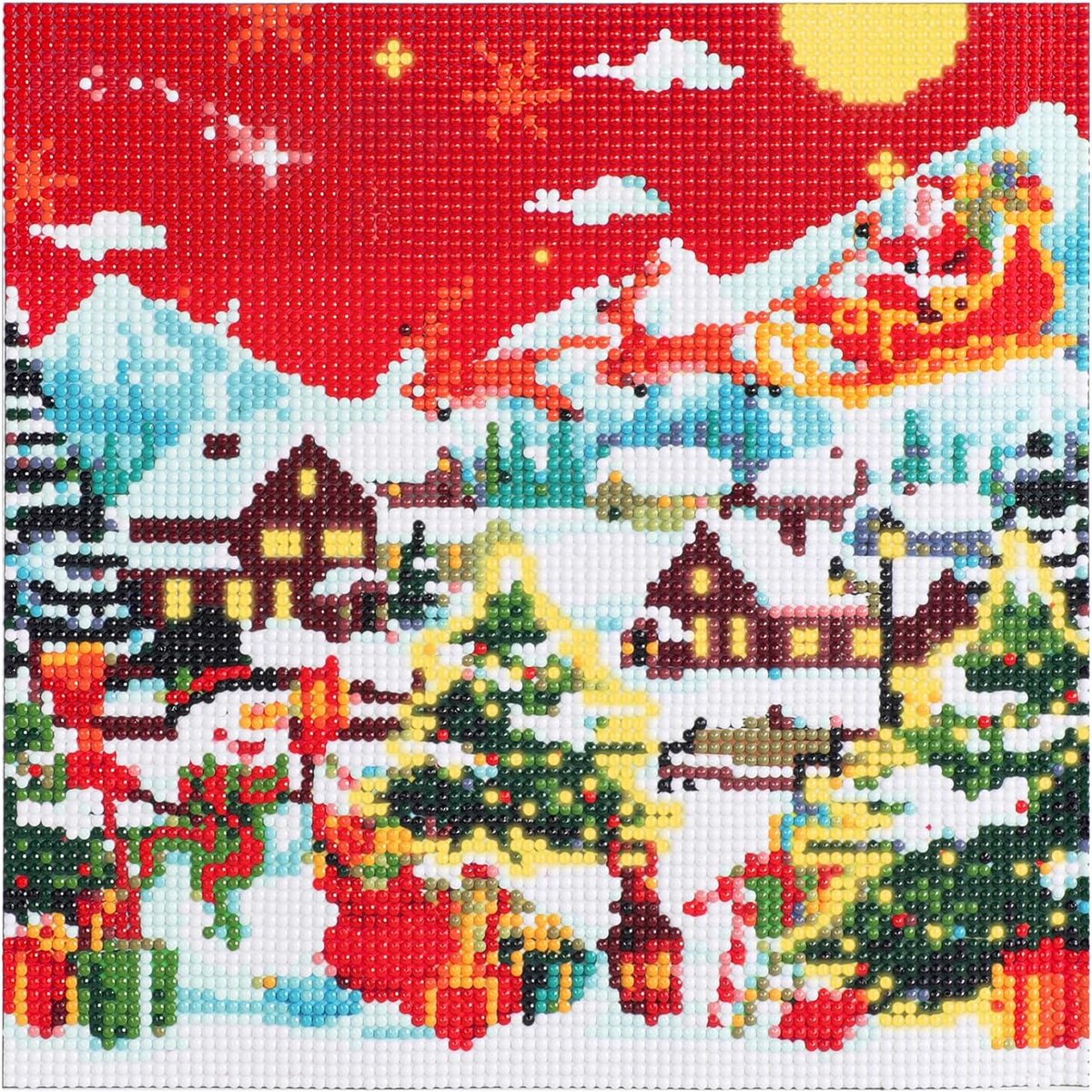 Adventskalender Diamond Painting - Creatief 24-dagen project - Glitterafbeeldingen - Unieke kerstervaring - ShopVlot