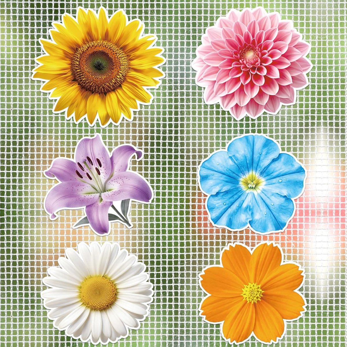 Screen Door Magneten Bloemen - Decoratieve Zonnebloem - Flexibele Magnetische Stickers - Bescherming voor Huisdieren - ShopVlot