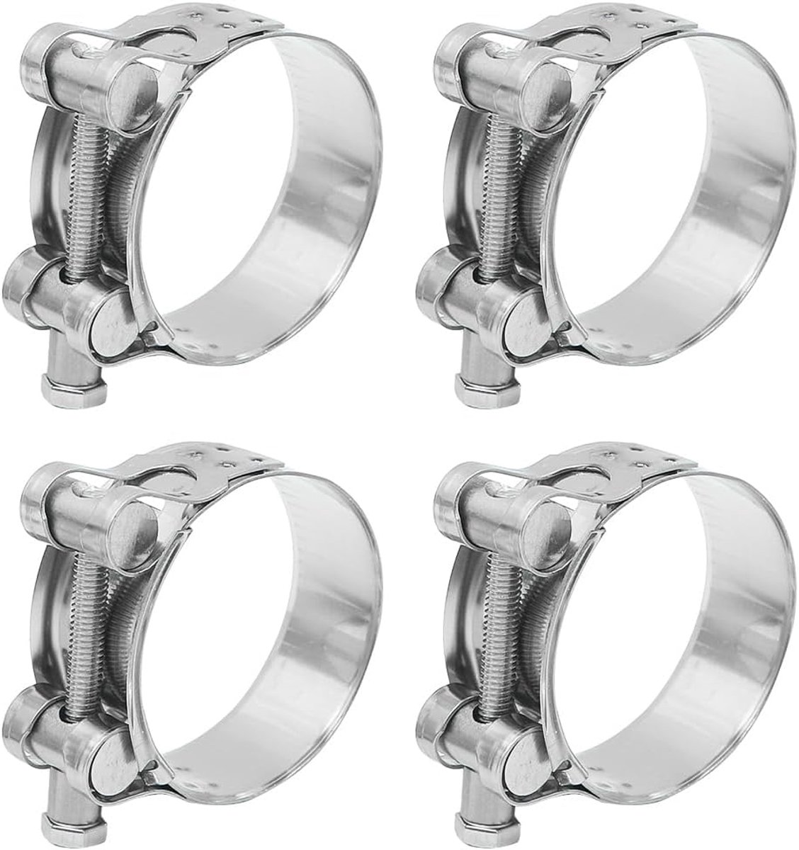 T-bolt slangklemmen 52-55mm - roestvrij staal - verstelbaar - ideale vervanging voor oude klemmen - ShopVlot
