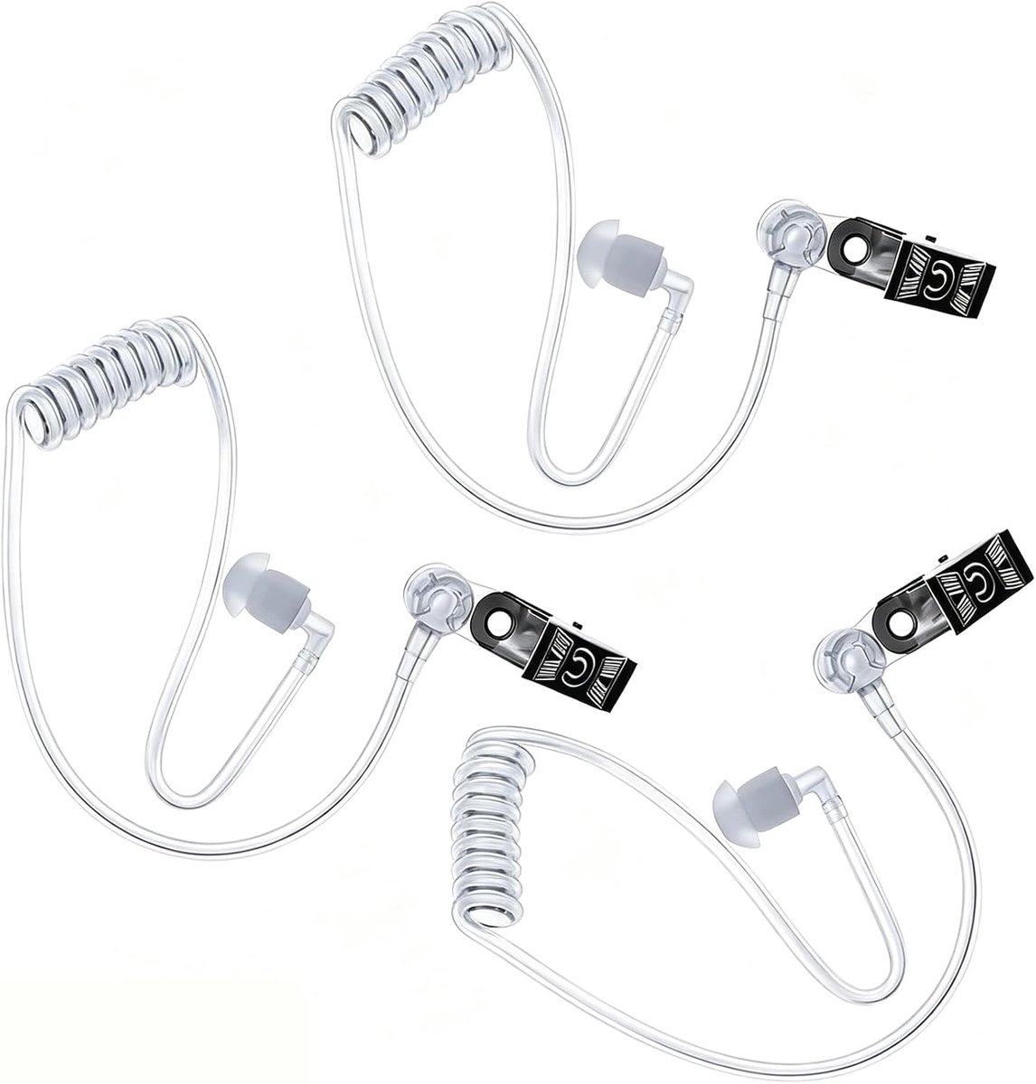Vervangingsslang voor 2-Wege Radio Audio Headsets - Transparante Coil - Ergonomisch en Comfortabel - ShopVlot