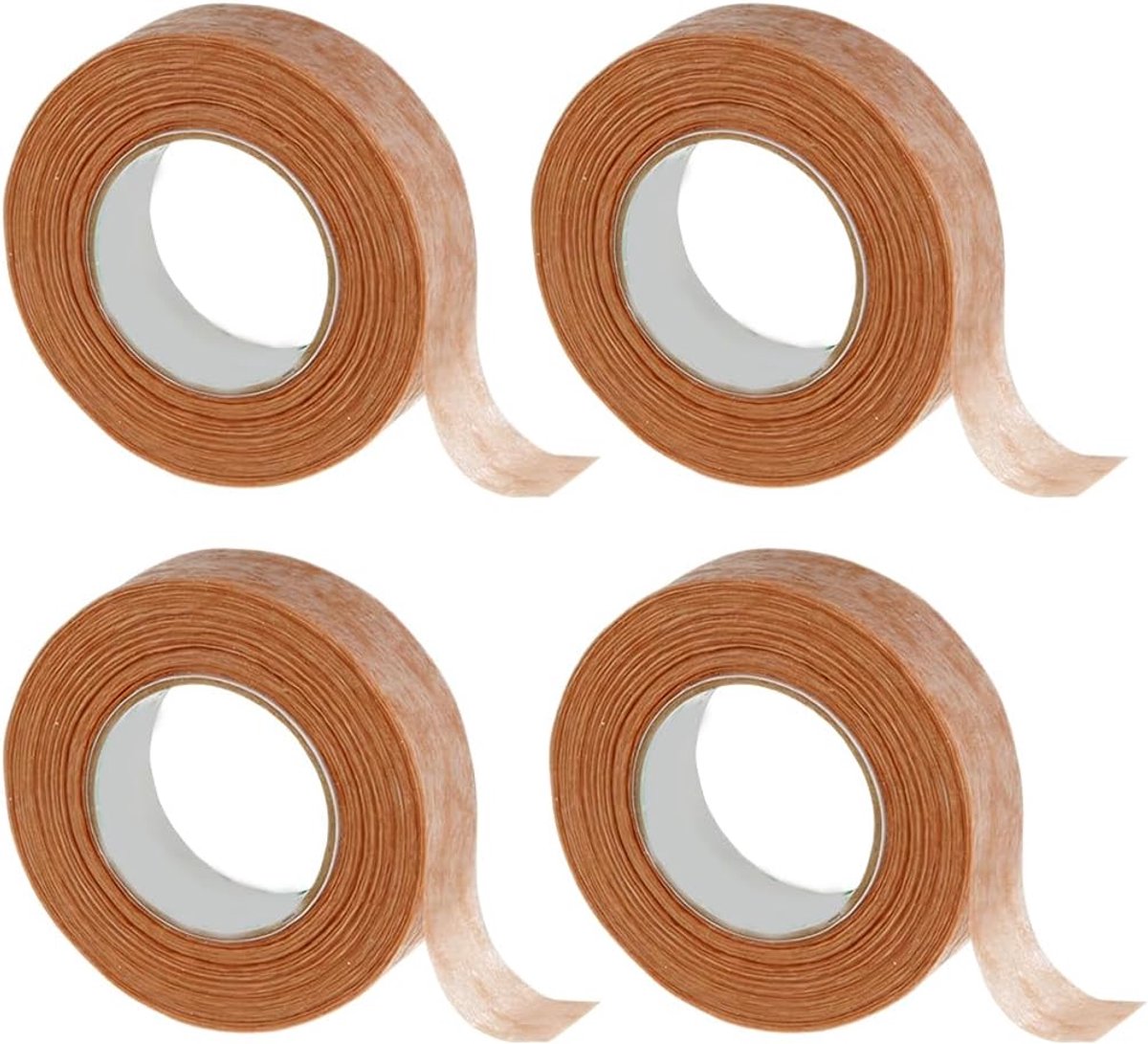 Microporieband 1,25 cm x 9,1 m - Beige - 4 rollen - ideaal voor dagelijks gebruik - ShopVlot