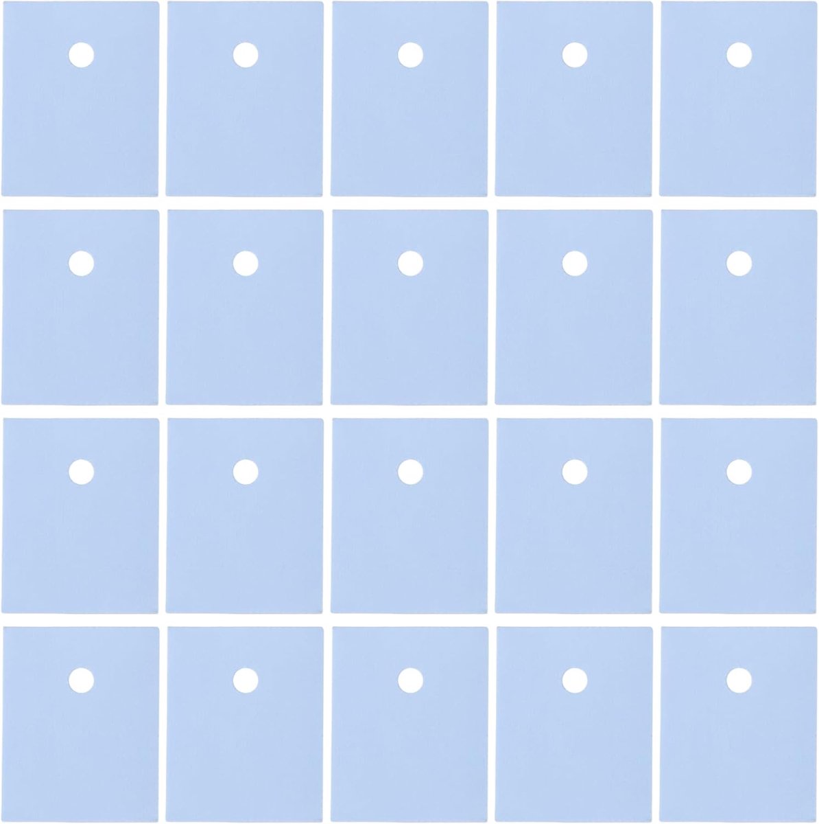 Silicone isolatie pads 20x25mm - hittebestendig - voor TO-3P en TO-247 transistors - voorkomt kortsluiting - ShopVlot