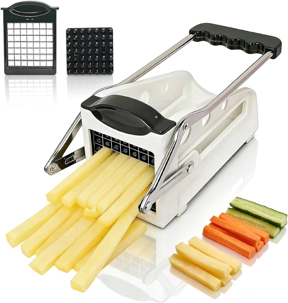 ZRNS® Frietsnijder voor Thuis - Patatsnijder - Patat en Friet Maken - Aardappelsnijder - Groentesnijder RVS - Praktisch en Duurzaam