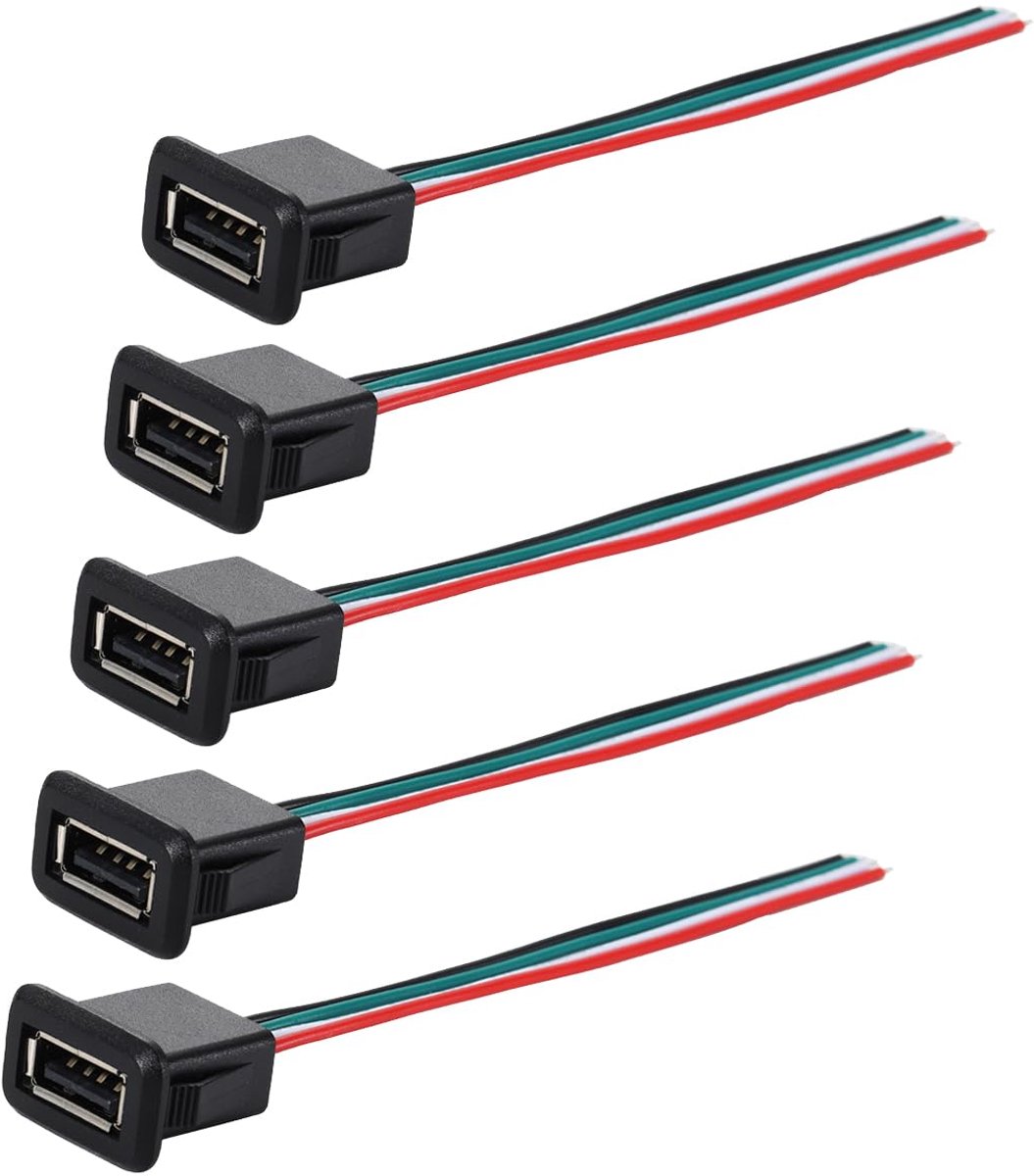 USB connector 3A 4-pins - PVC behuizing - hoge temperatuur weerstand - ideaal voor opladen en datatransmissie - ShopVlot