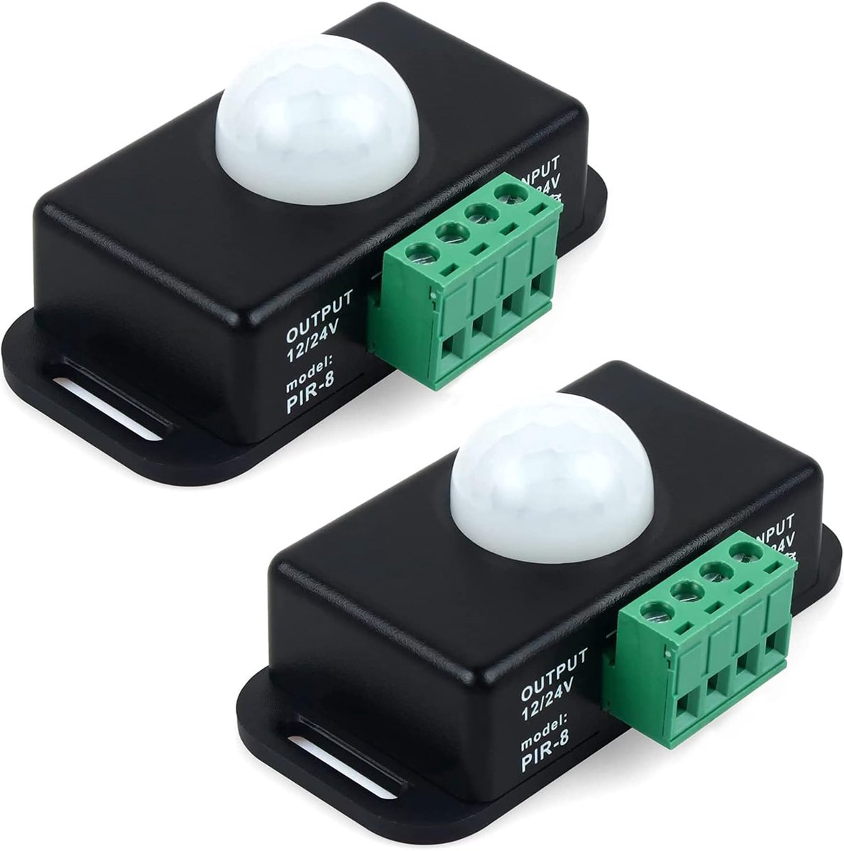 Bewegingssensor Schakelaar - 12V/24V PIR Sensor voor LED Strips - Aanpasbare Vertragingstijd tot 10 minuten - ShopVlot