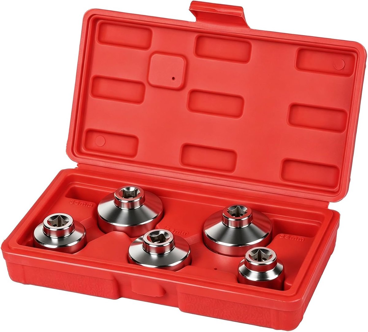 oliefilter sleutelset 5-delig - 3/8 inch CR-V - verschillende maten - eenvoudig oliefilter verwijderen - ShopVlot