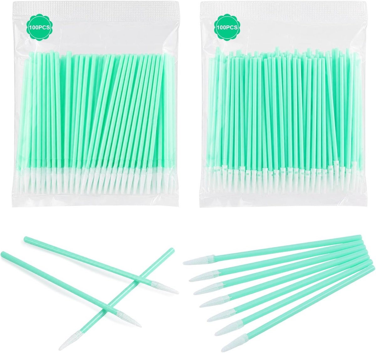 200Pcs Long Lint Free Cleaning Rods, Precision Cleaning, Foam and Non-Woven Tips for Camera and Inkjet Printer - ShopVlot