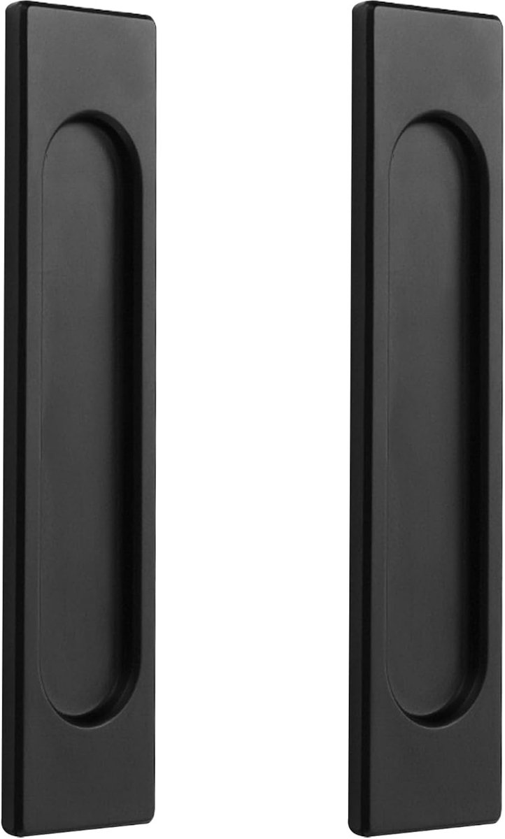 2 Pack Self Adhesive Right Angle Sliding Door Handles, Concealed Aluminium Alloy Handle Countersunk Handle No Punching - ShopVlot