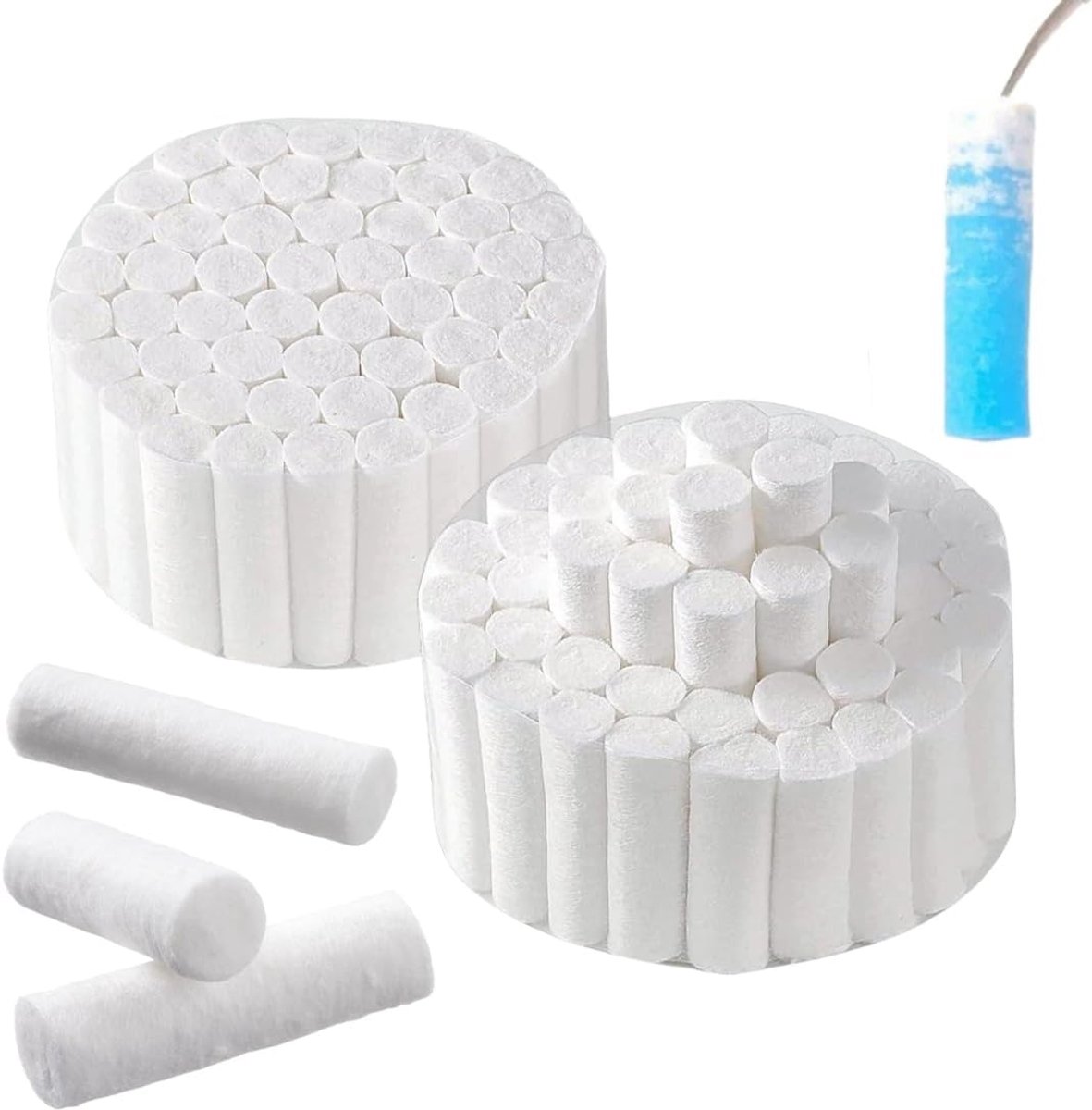 100pcs Nose Cotton Balls Pure Cotton Soft Mesh Rolls - ShopVlot