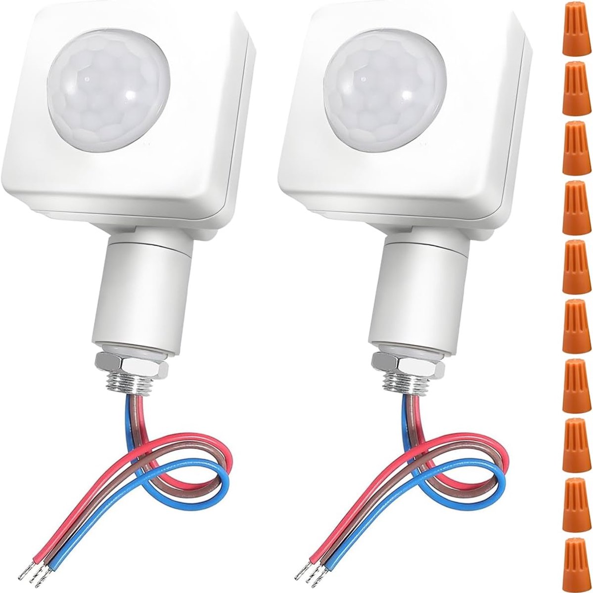 PIR-lichaam infrarood bewegingssensor instelbaar AC 85-265 V (220 V) 10 mm montagegat detectiebereik 120° met - ShopVlot