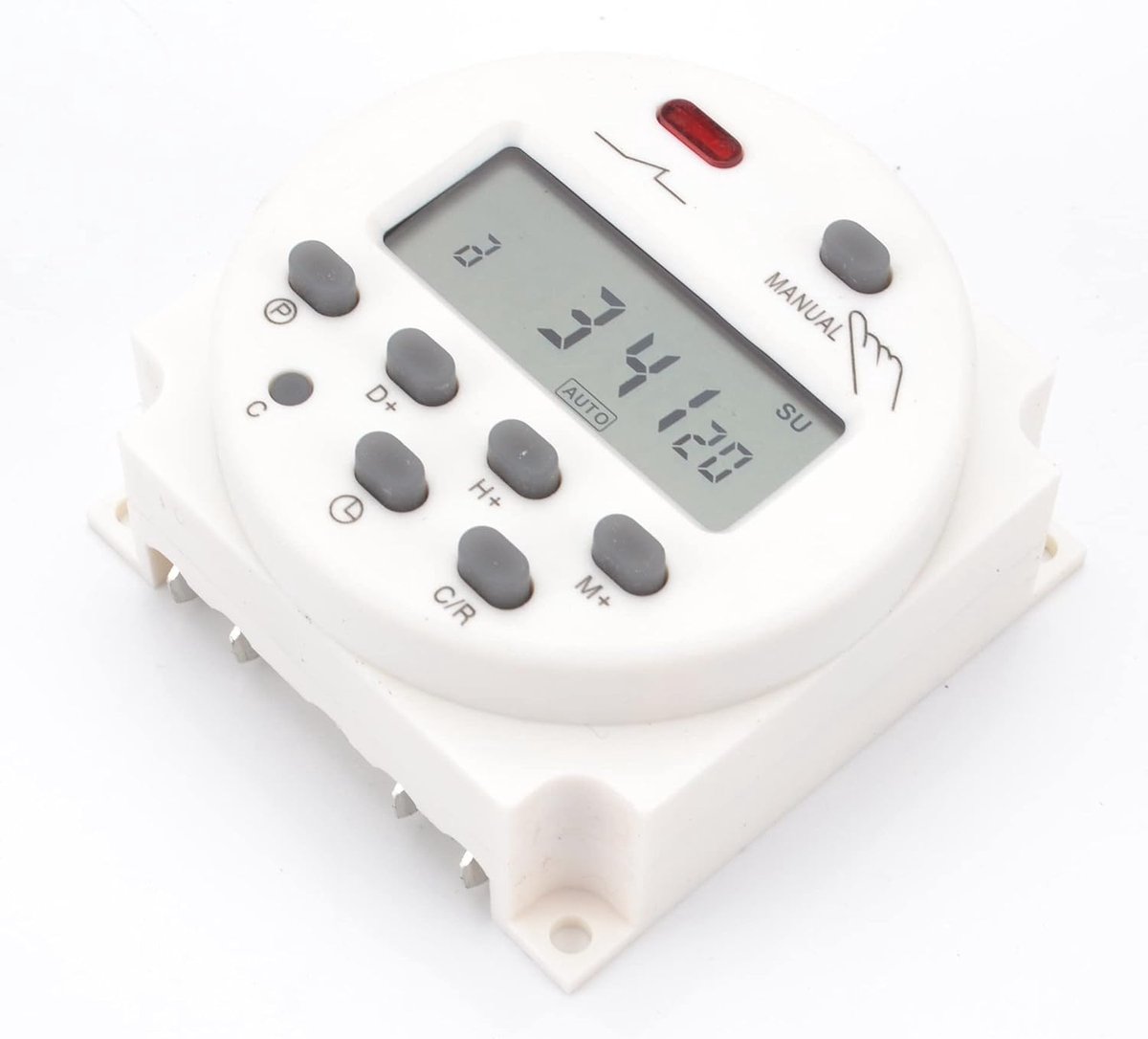 Ziyan Digital Time Switch DC/AC 12V 16A LCD Display Programmable Timer Switch - ShopVlot