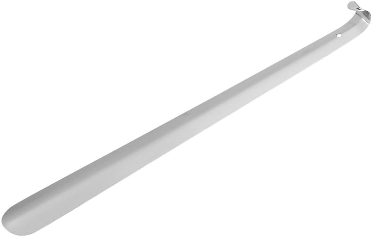 Stainless Steel Shoe Horn Long Handle For Elderly Seniors Easy To Put On Professional Shiny Silver Helper Men - ShopVlot