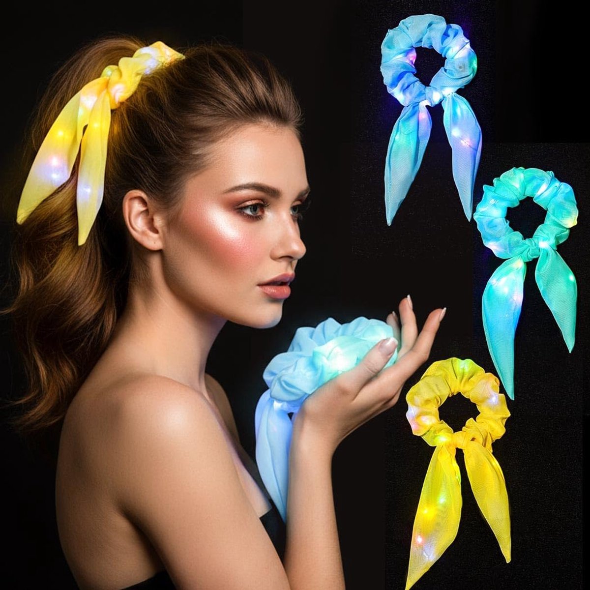IYOU Women's Blue Hair Bows - ShopVlot