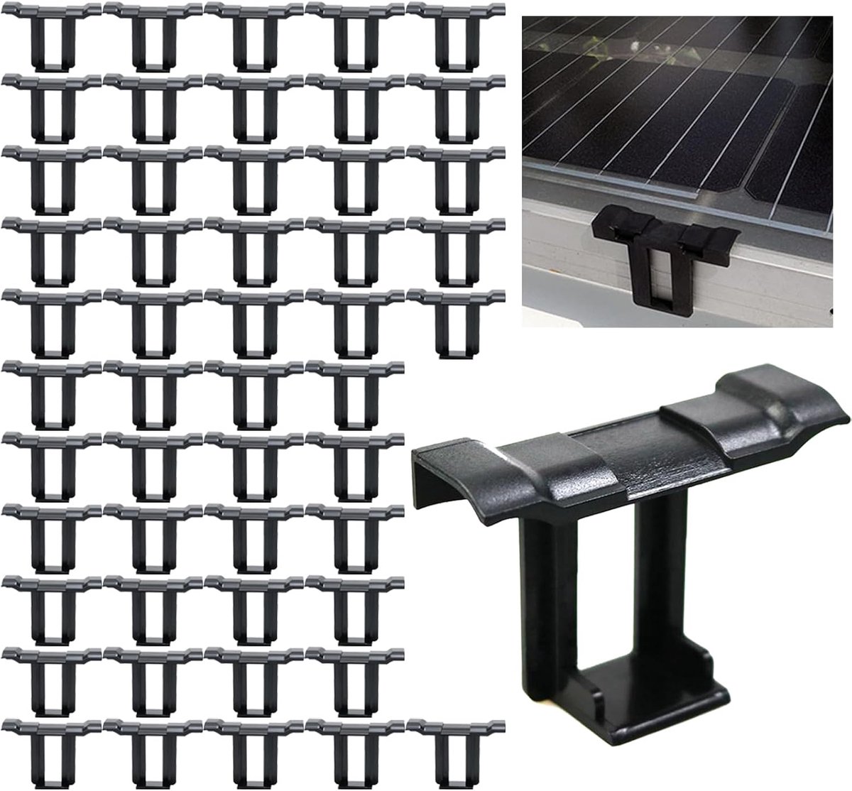 50pcs Solar Panel Water Drain Clips, 30mm Sludge Removal Clip, Water Drain Clip, PV Module, Water Drain Terminals, for - ShopVlot