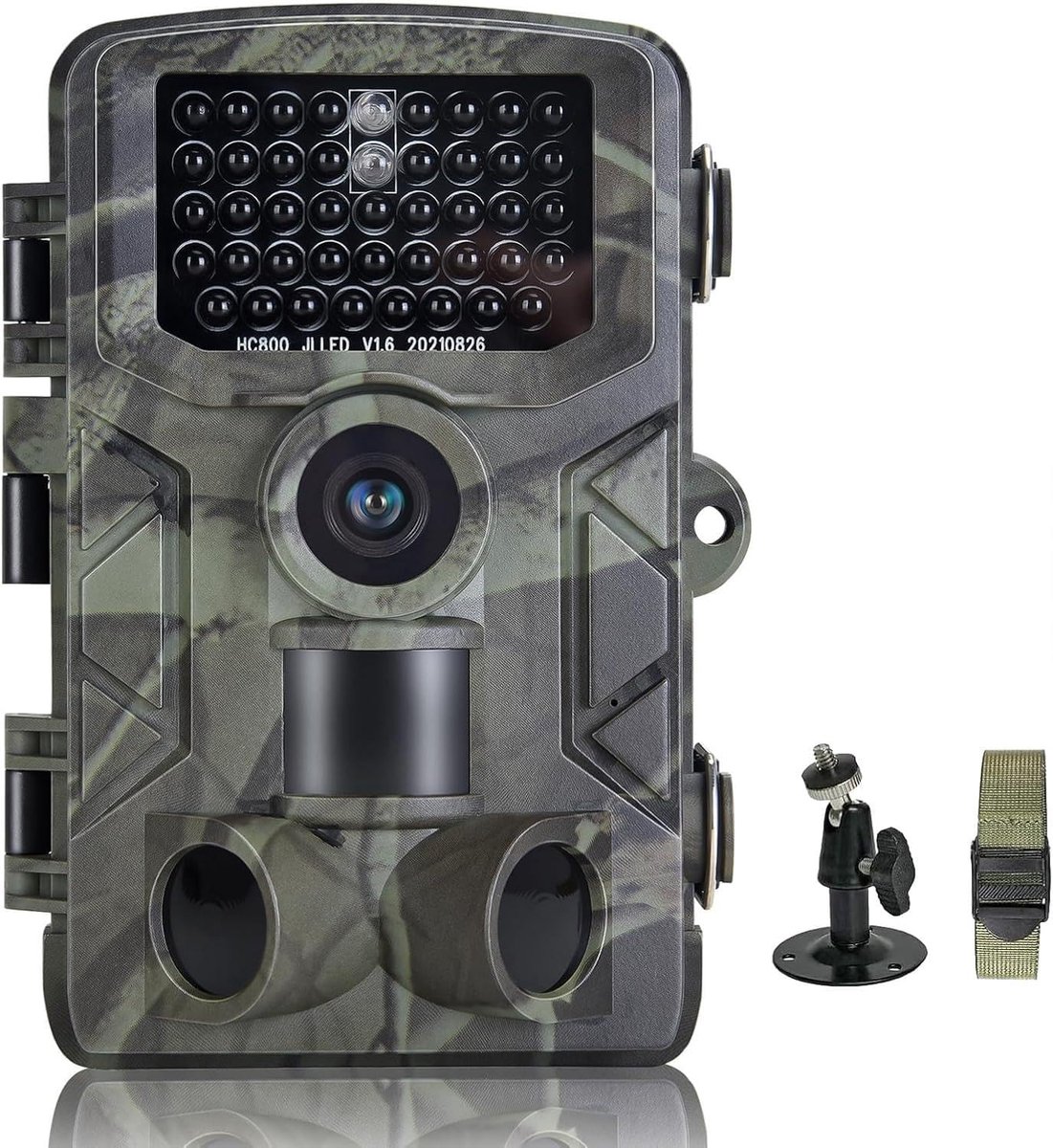 FunKind Jachtcamera, 50 MP, 4K, fotocamera met bewegingssensor, nachtcamera, waterdicht, IP65, nachtzicht tot 25 m - ShopVlot