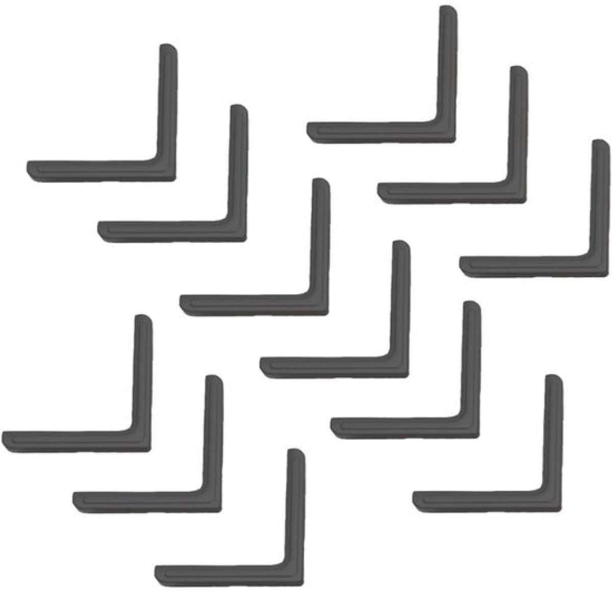 Hoekbescherming 12 stuks - Hoekbescherming Siliconen - Antibotsing - Binnenraam - Groot/Klein formaat - Eenvoudig te reinigen - Hoekbeschermers
