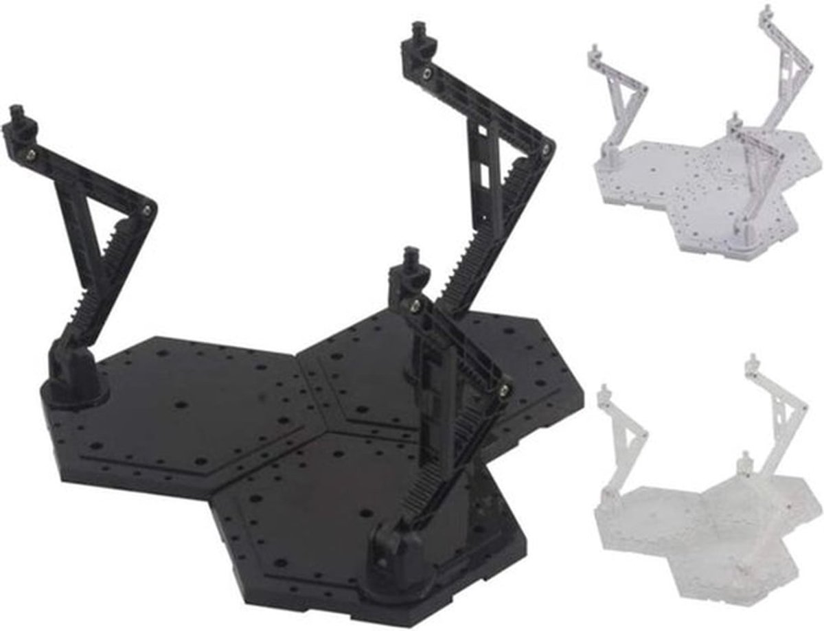 Standhouder Universele Basis - Display Stand voor 1:144 Gundam - Kunststof - 21x21x18,5cm - Eenvoudige Montage - Goede Stabiliteit - Modelstandaard